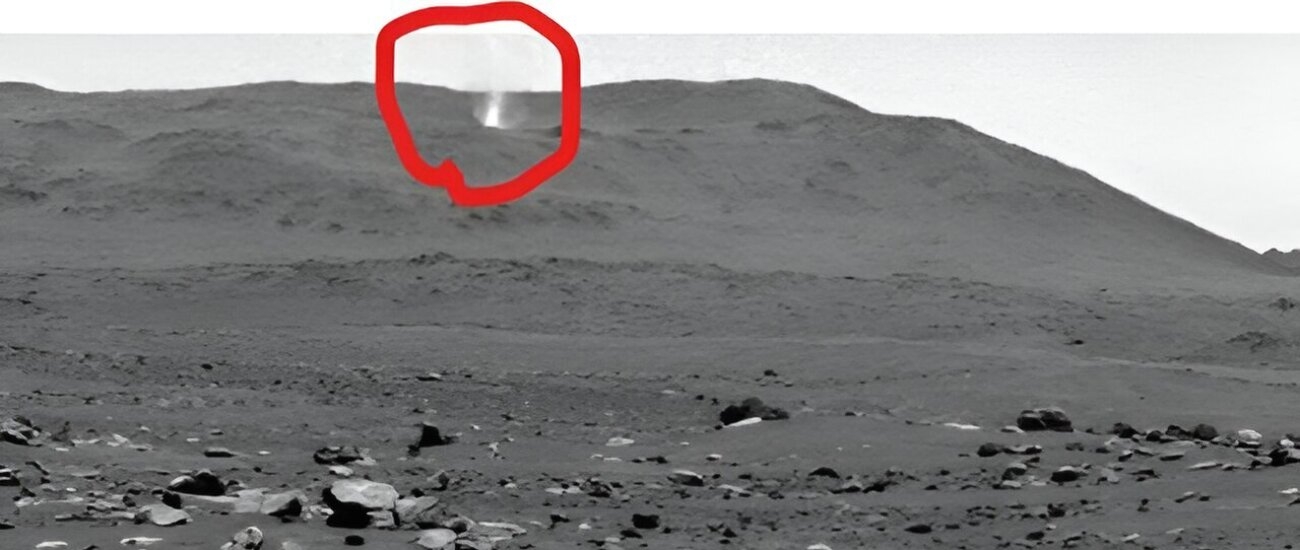 Марсоход Perseverance снял на камеру пылевой вихрь высотой около двух километров