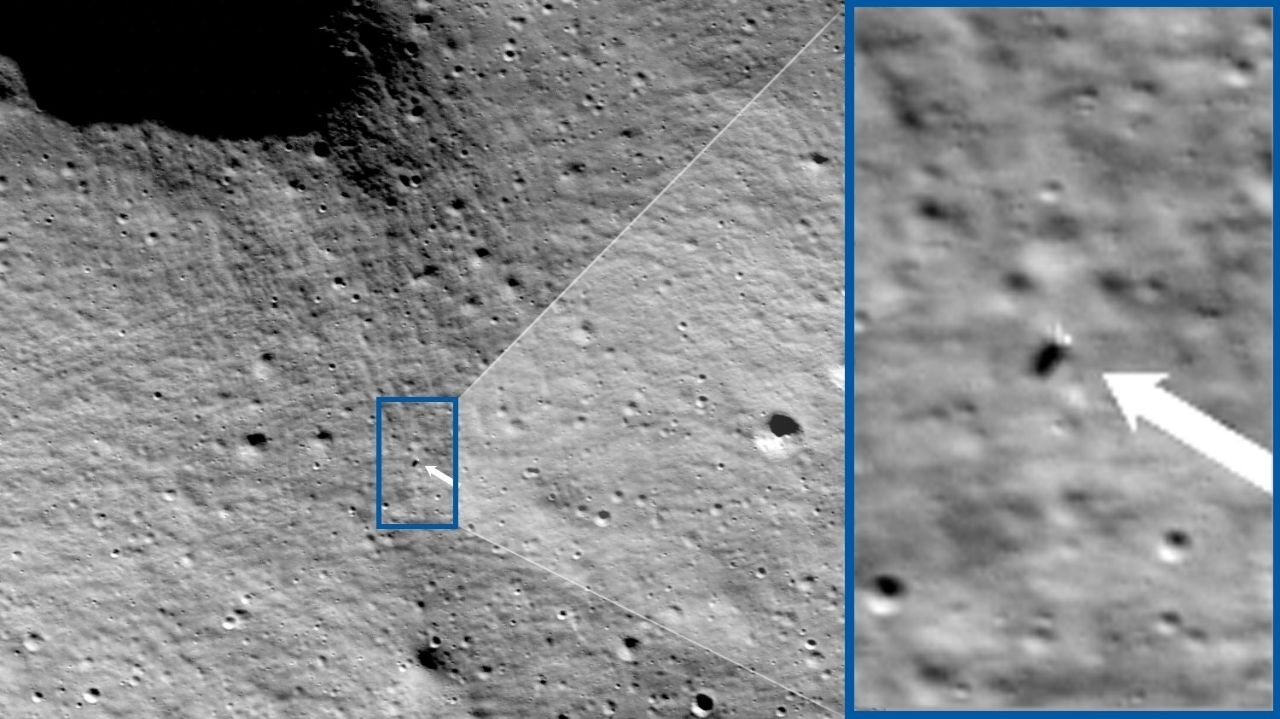  Спутник NASA LRO нашёл Nova-C на Луне 