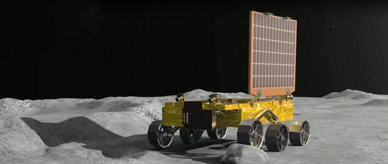 Луноход индийской станции «Чандраян-3» совершил первую поездку по Луне