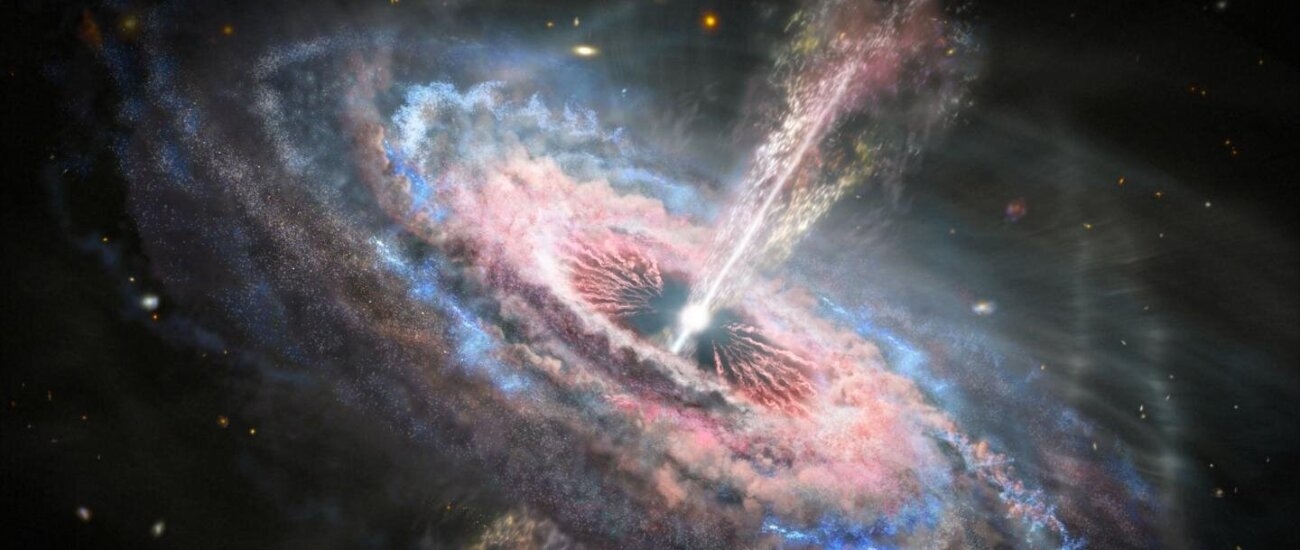 Астрофизики обнаружили 64 галактики в ранней Вселенной с квазарами в центре