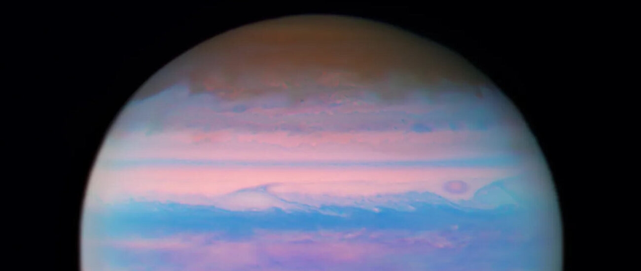 «Хаббл» сделал уникальный ультрафиолетовый снимок Юпитера