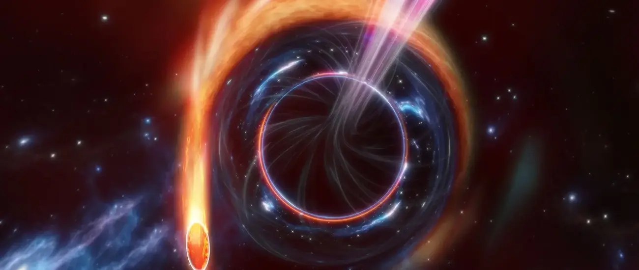 Вычислена скорость вращения черной дыры - четверть скорости света