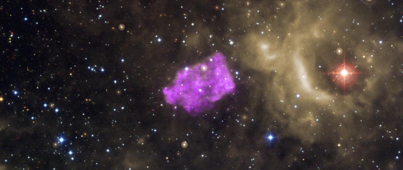 Обнаружен один из крупнейших и ближайших к Земле остатков сверхновой