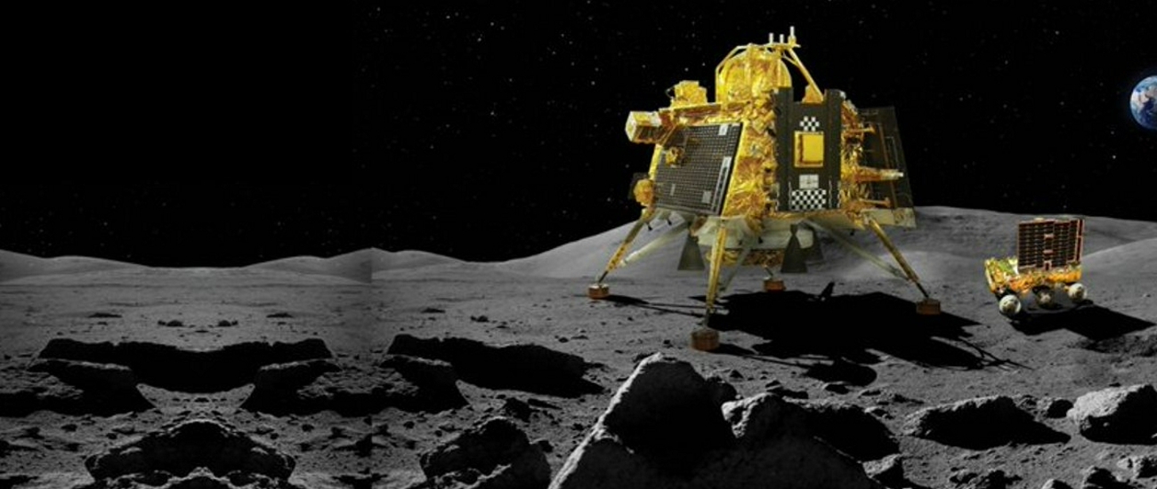Посадочный модуль индийской АМС «Чандраян-3» попытается сесть на Луну в 15:34
