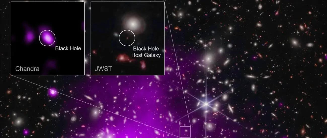 Астрономы нашли самую далекую черную дыру, которая появилась на заре Вселенной
