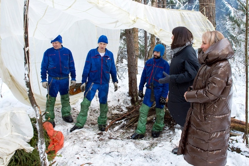Тренировки по «выживанию» под наблюдением психологов ЦПК им. Ю. А. Гагарина